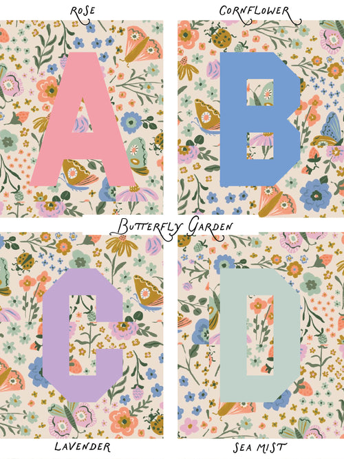 Personalised Easter Bunny Bag in Butterfly Garden Print