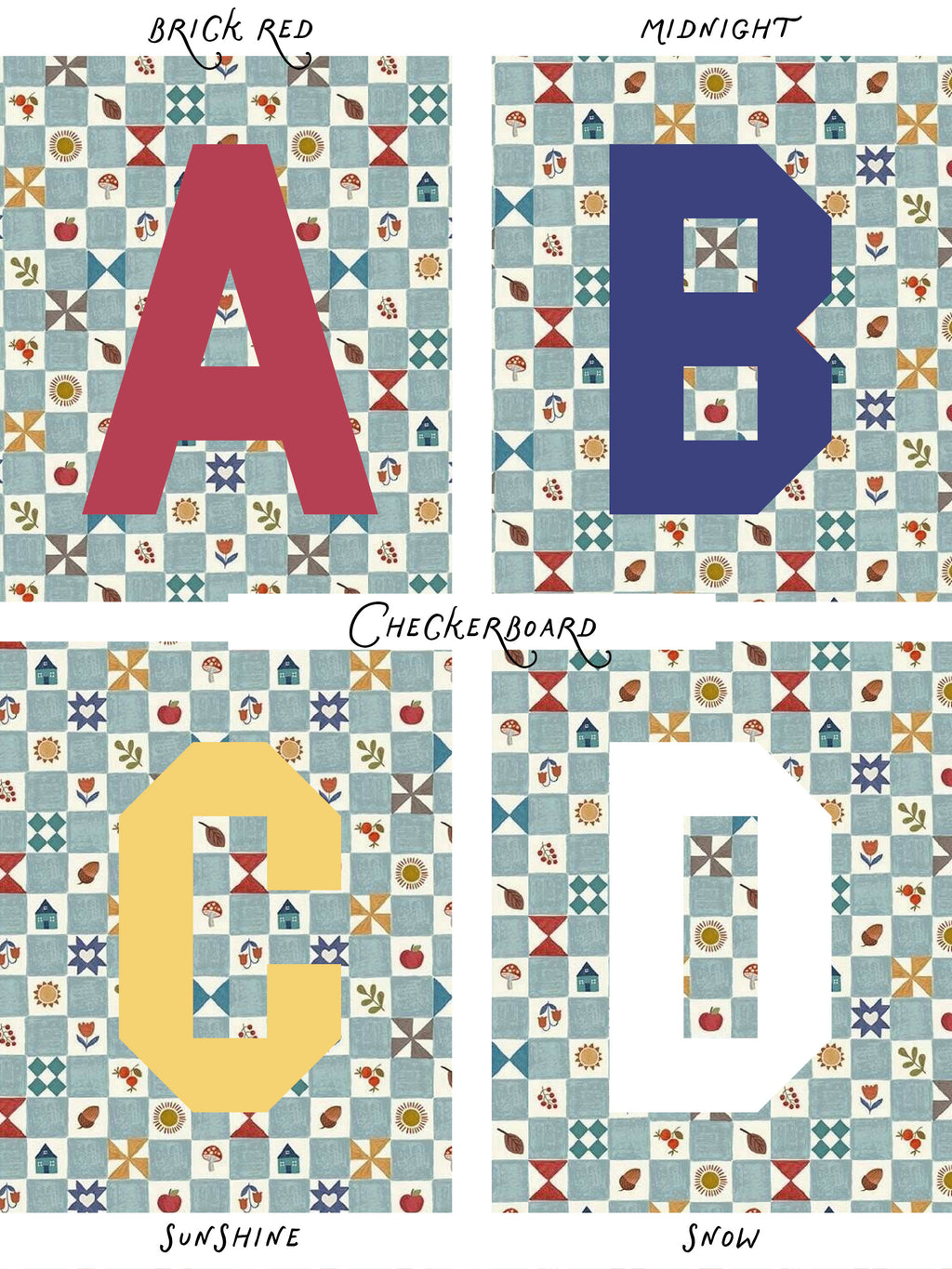 Personalised Easter Bunny Bag in Checkerboard Print