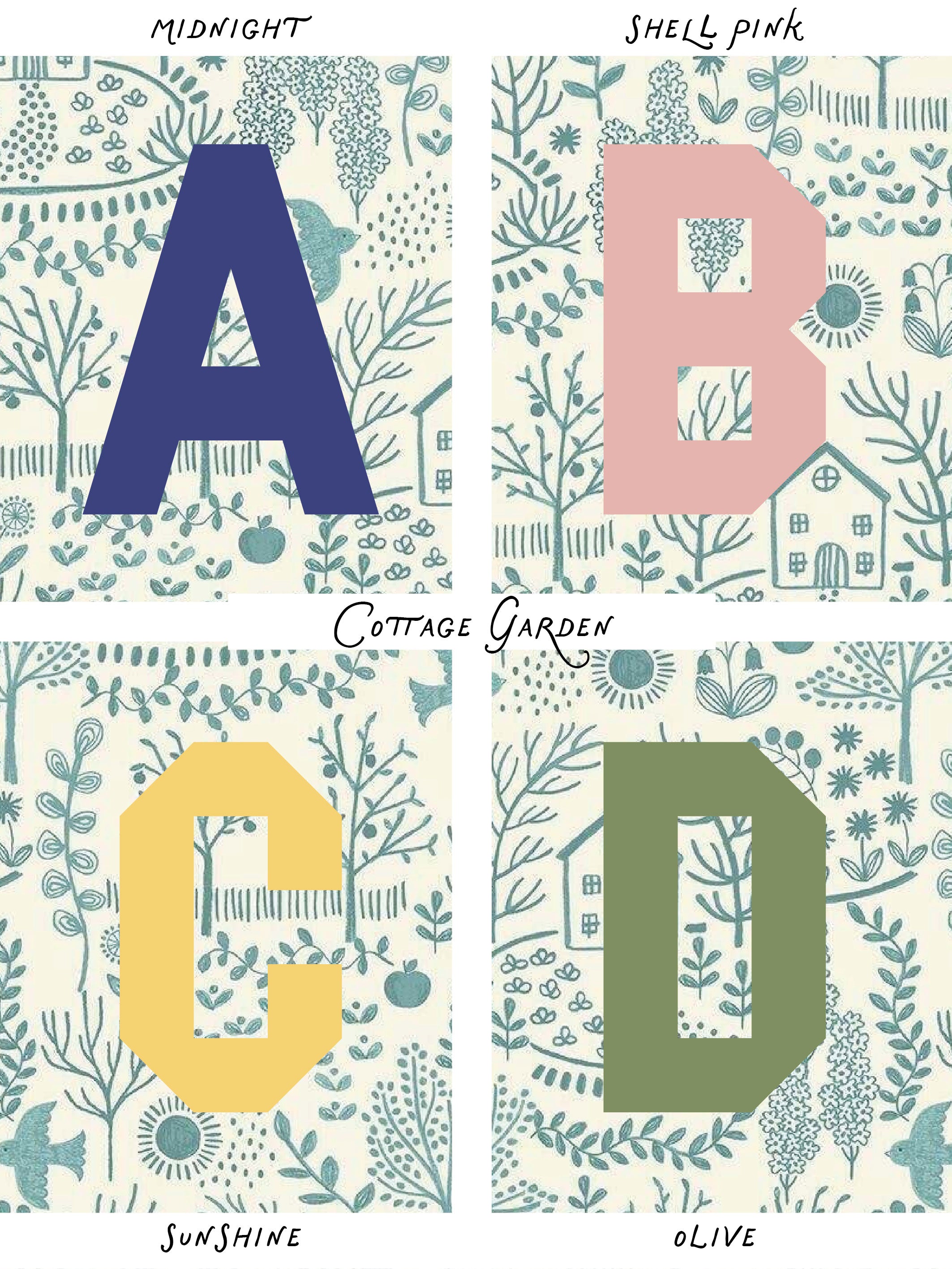 Personalised Easter Bunny Bag in Cottage Garden Print