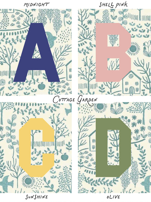 Personalised Easter Bunny Bag in Cottage Garden Print